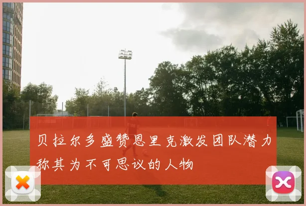贝拉尔多盛赞恩里克激发团队潜力称其为不可思议的人物